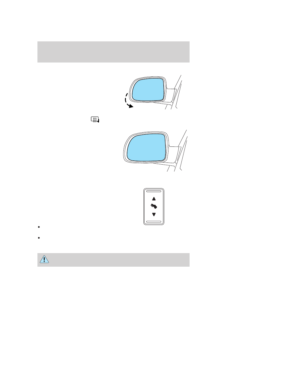 Fold-away mirrors, Heated outside mirrors (if equipped), Power adjustable foot pedals (if equipped) | Driver controls | FORD 2006 Freestyle v.2 User Manual | Page 69 / 288