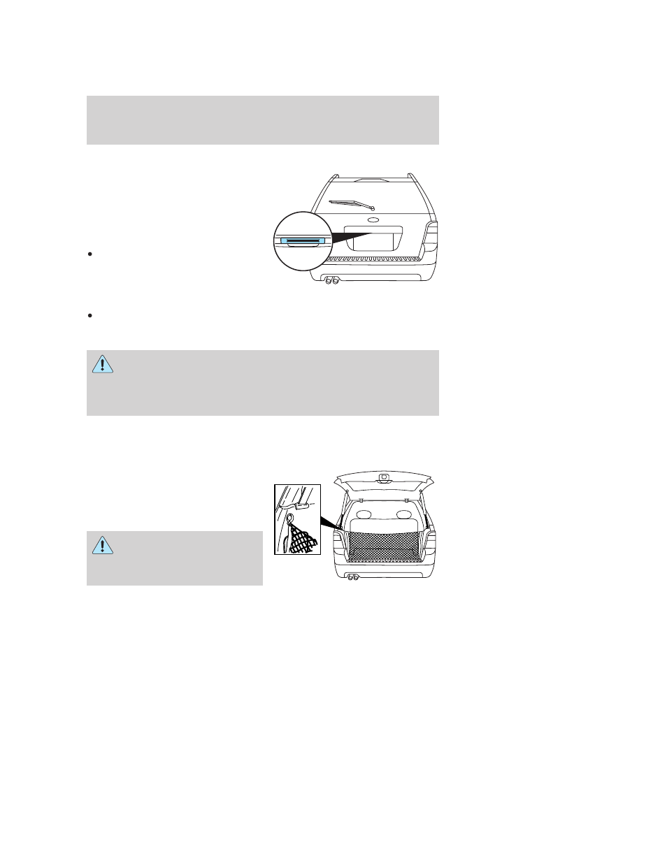 Liftgate, Cargo area features, Cargo net (if equipped) | Driver controls | FORD 2006 Freestyle v.2 User Manual | Page 88 / 288