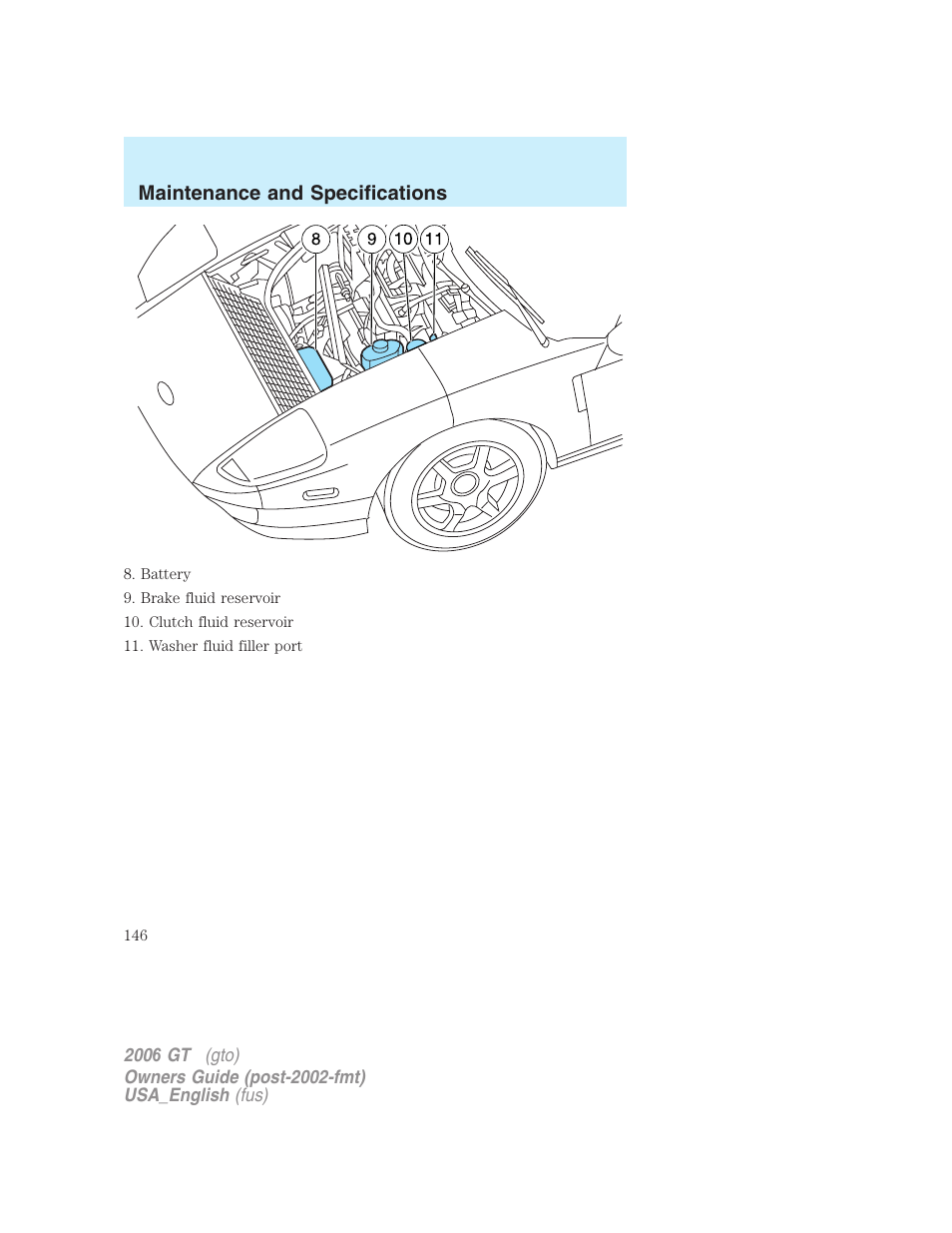FORD 2006 GT User Manual | Page 146 / 200