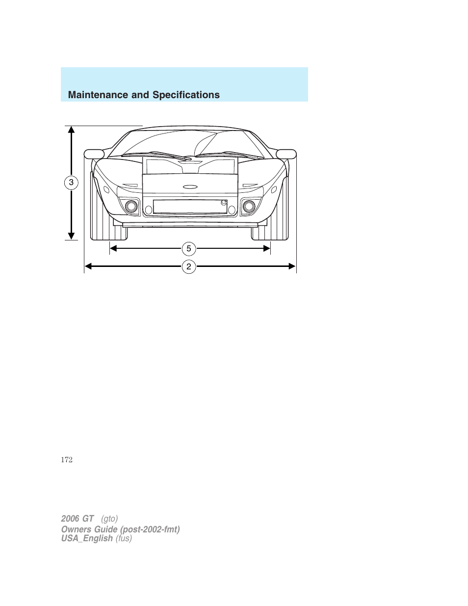 FORD 2006 GT User Manual | Page 172 / 200