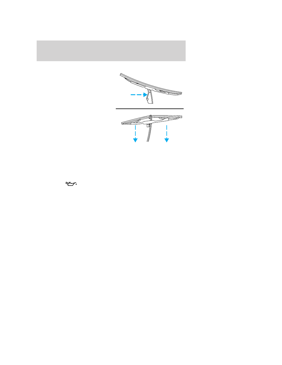 Changing the wiper blades, Engine oil, Checking the engine oil | Maintenance and specifications | FORD 2006 Mustang v.2 User Manual | Page 198 / 248