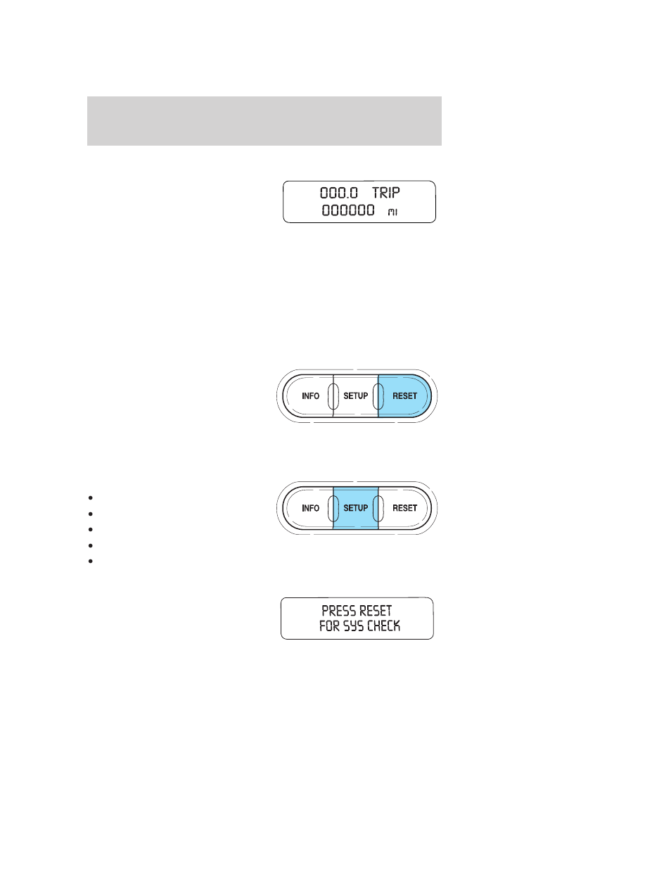 Message center (if equipped), Selectable features, Reset | Setup menu, System check, Message center, Driver controls | FORD 2006 Mustang v.2 User Manual | Page 53 / 248