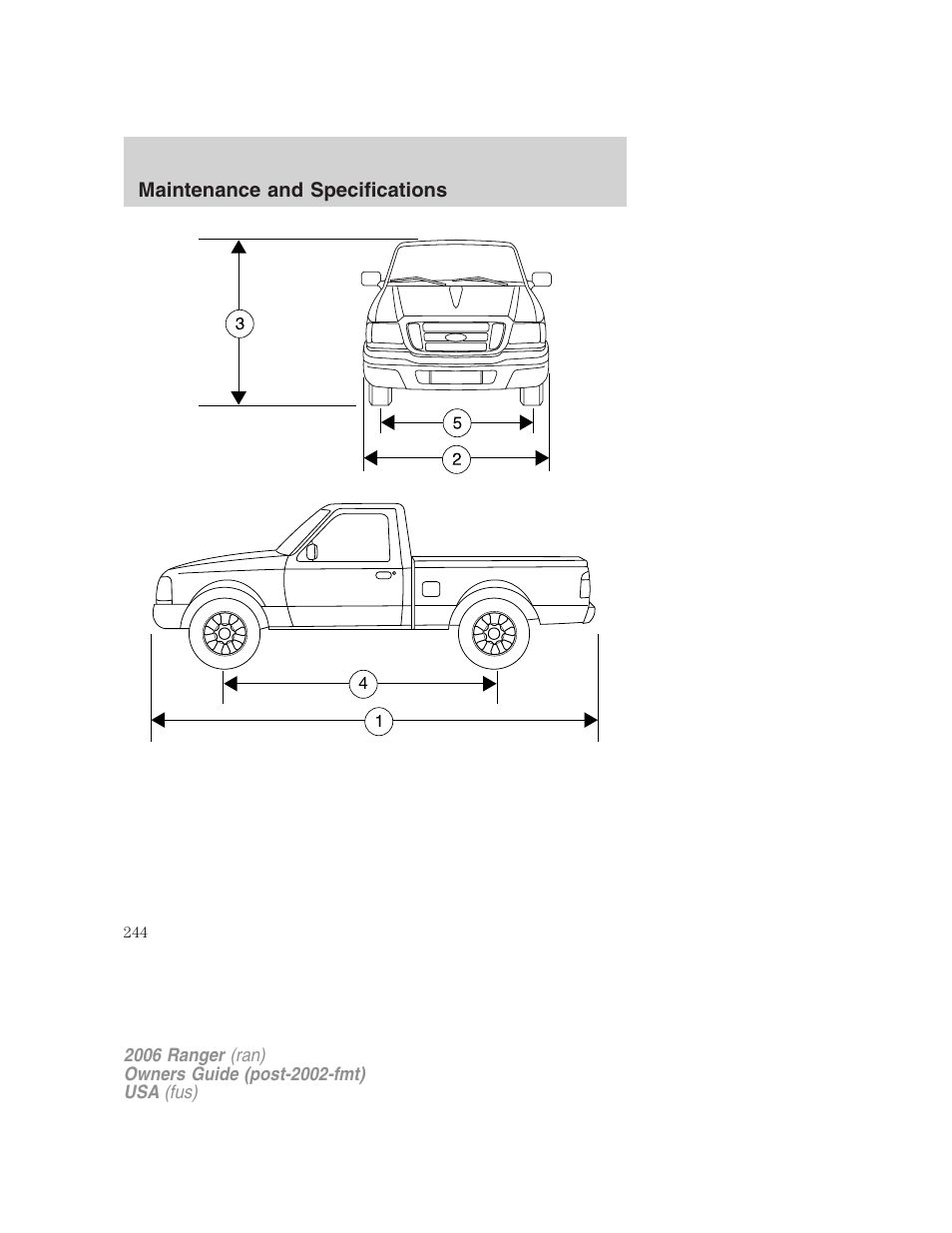 FORD 2006 Ranger v.1 User Manual | Page 244 / 256