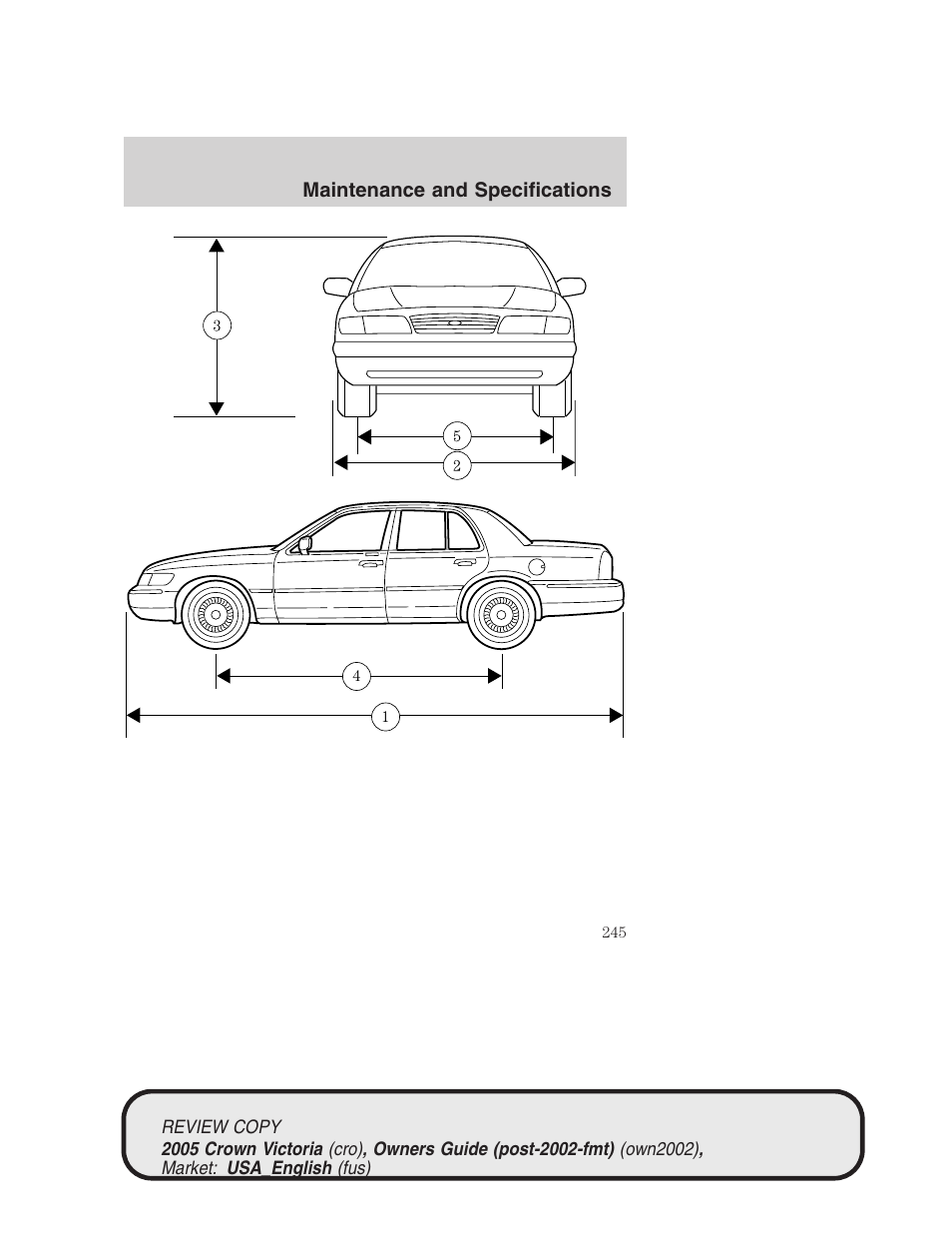 FORD 2005 Crown Victoria v.1 User Manual | Page 245 / 256