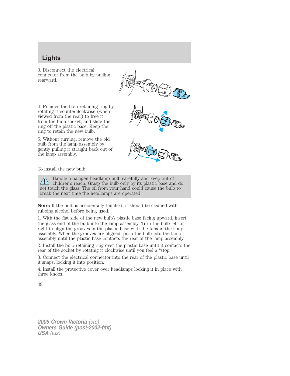 Lights | FORD 2005 Crown Victoria v.3 User Manual | Page 48 / 264