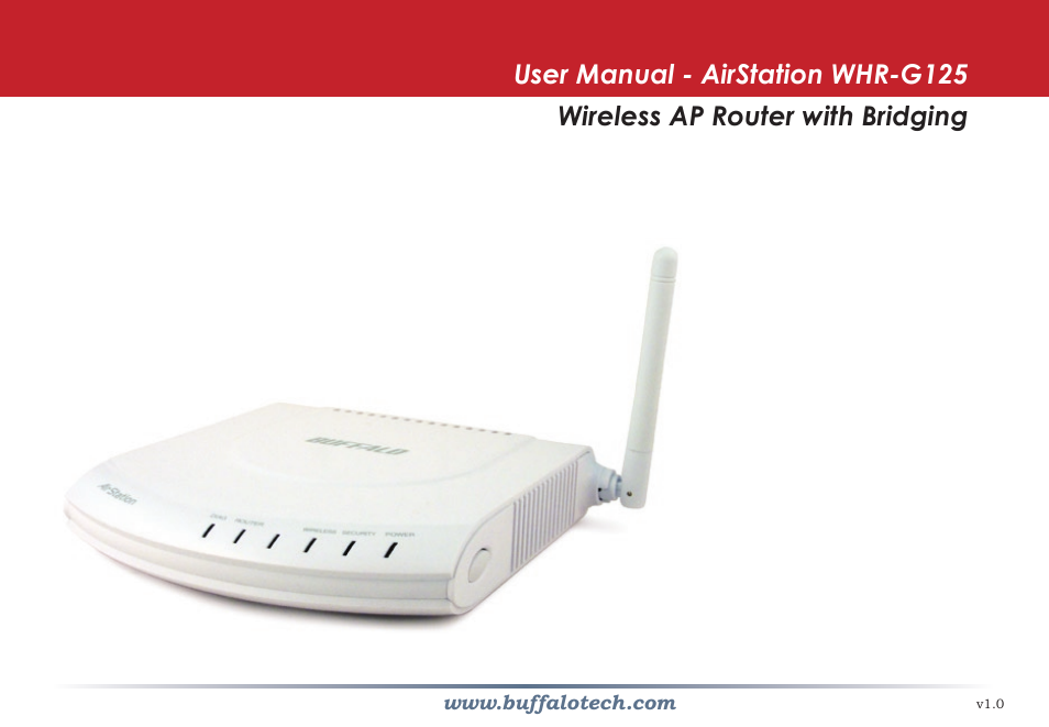 Buffalo Technology AIRSTATION WHR-G125 User Manual | 47 pages