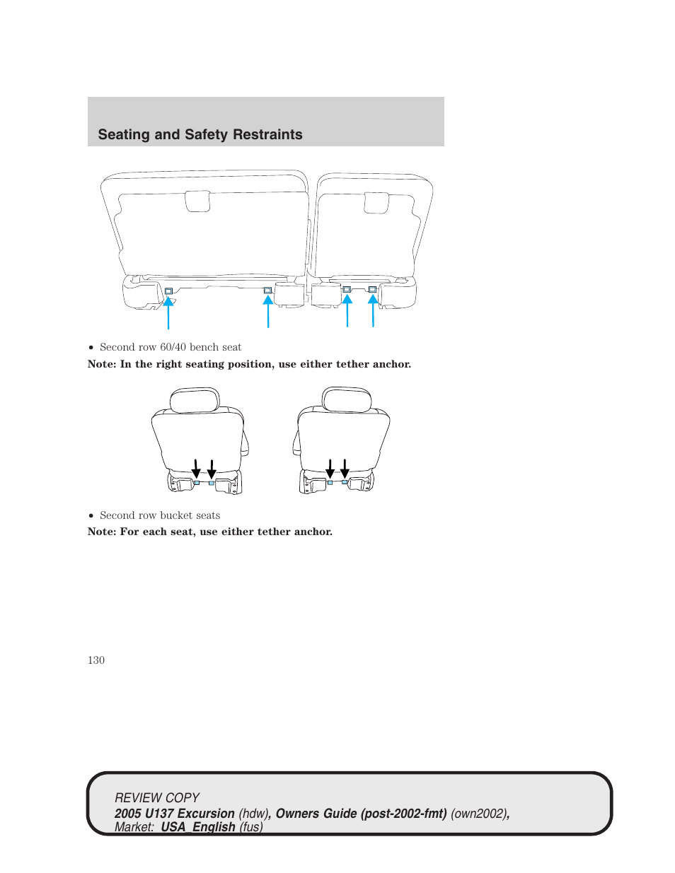 FORD 2005 Excursion v.1 User Manual | Page 130 / 280