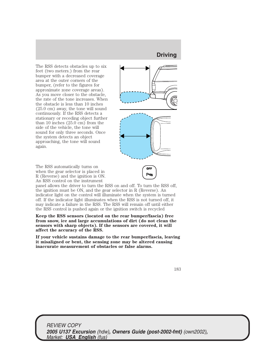 Driving | FORD 2005 Excursion v.1 User Manual | Page 183 / 280