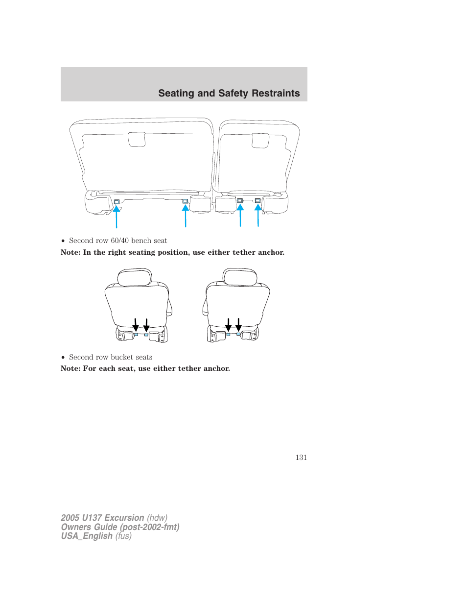 FORD 2005 Excursion v.2 User Manual | Page 131 / 280