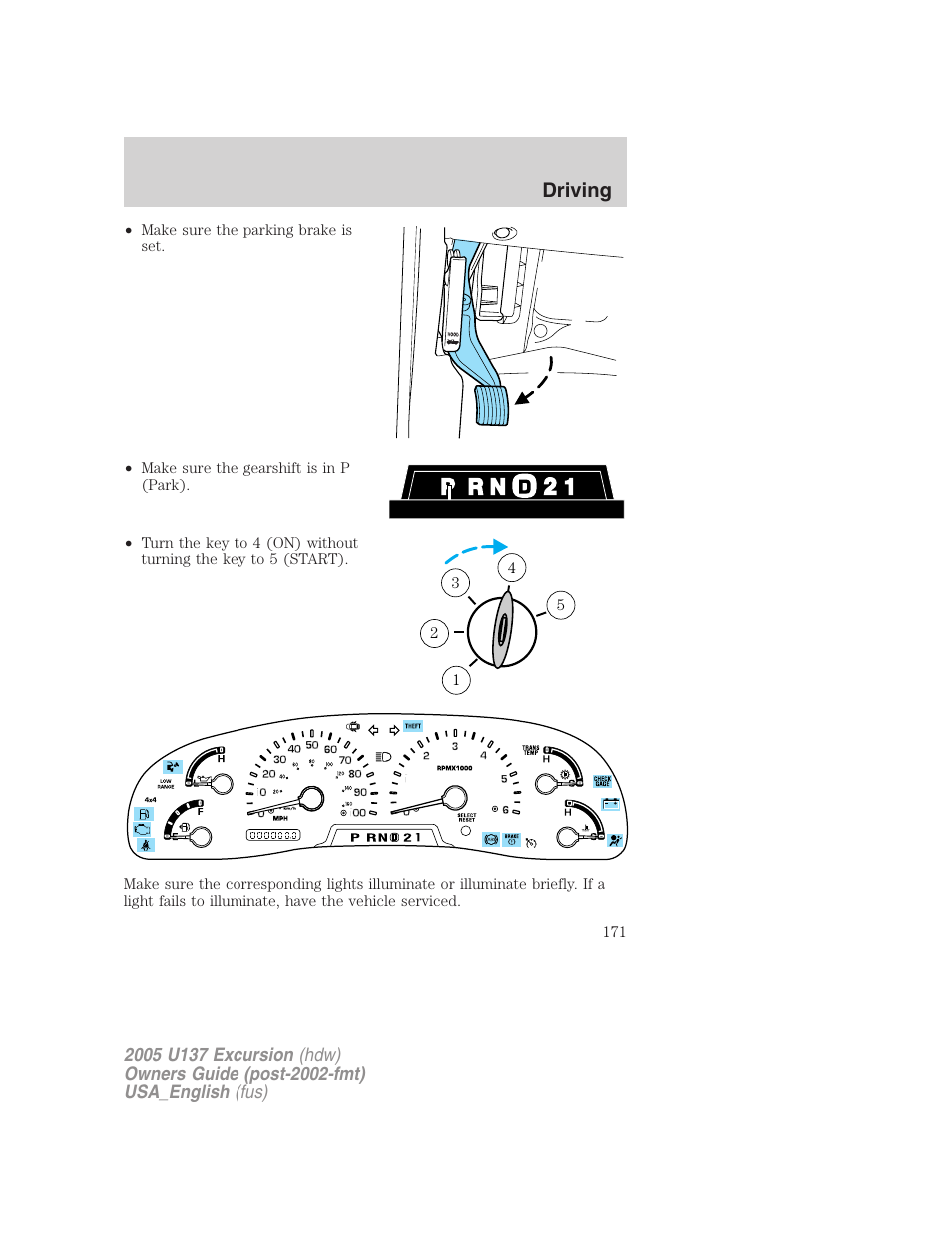 Driving | FORD 2005 Excursion v.2 User Manual | Page 171 / 280