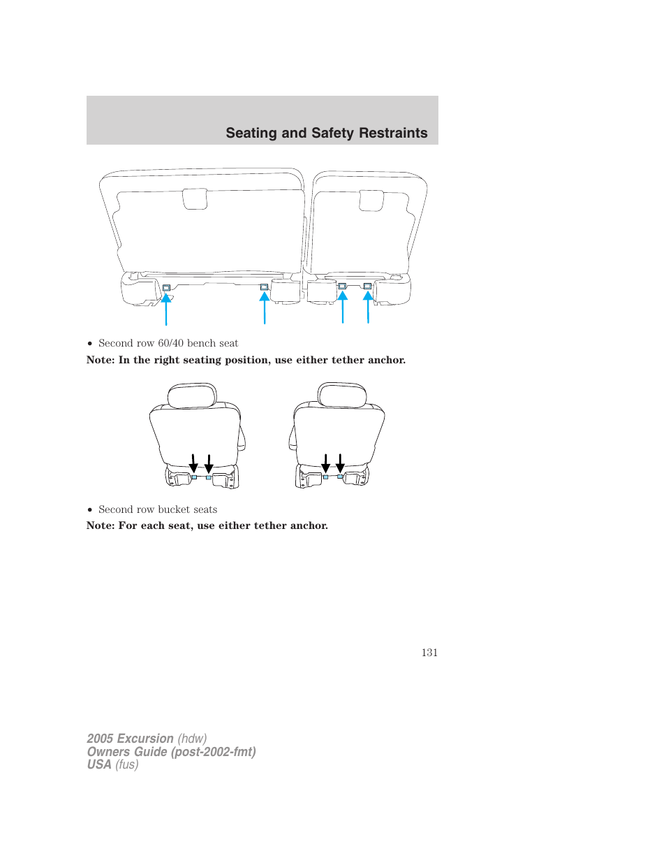 FORD 2005 Excursion v.3 User Manual | Page 131 / 280