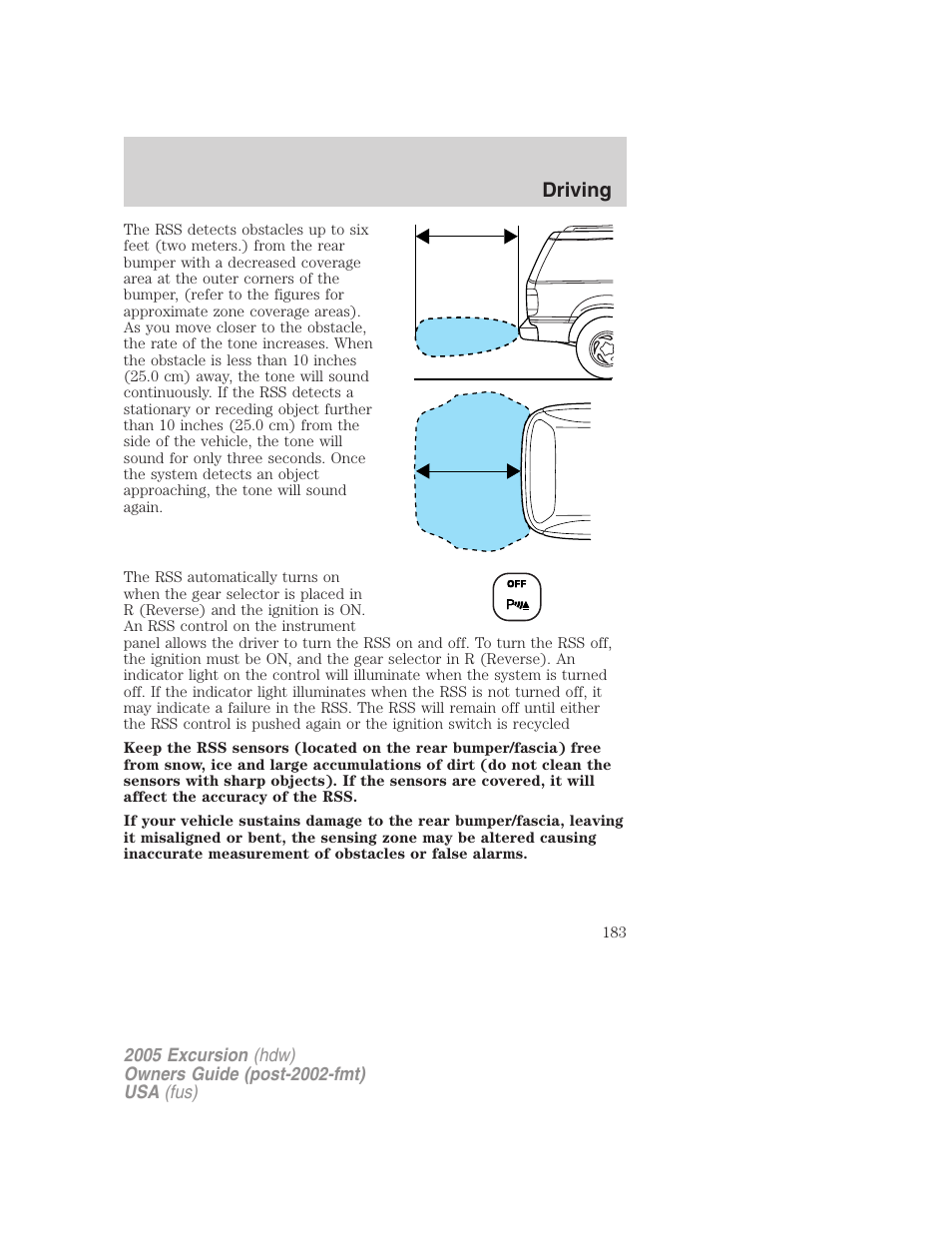 Driving | FORD 2005 Excursion v.3 User Manual | Page 183 / 280