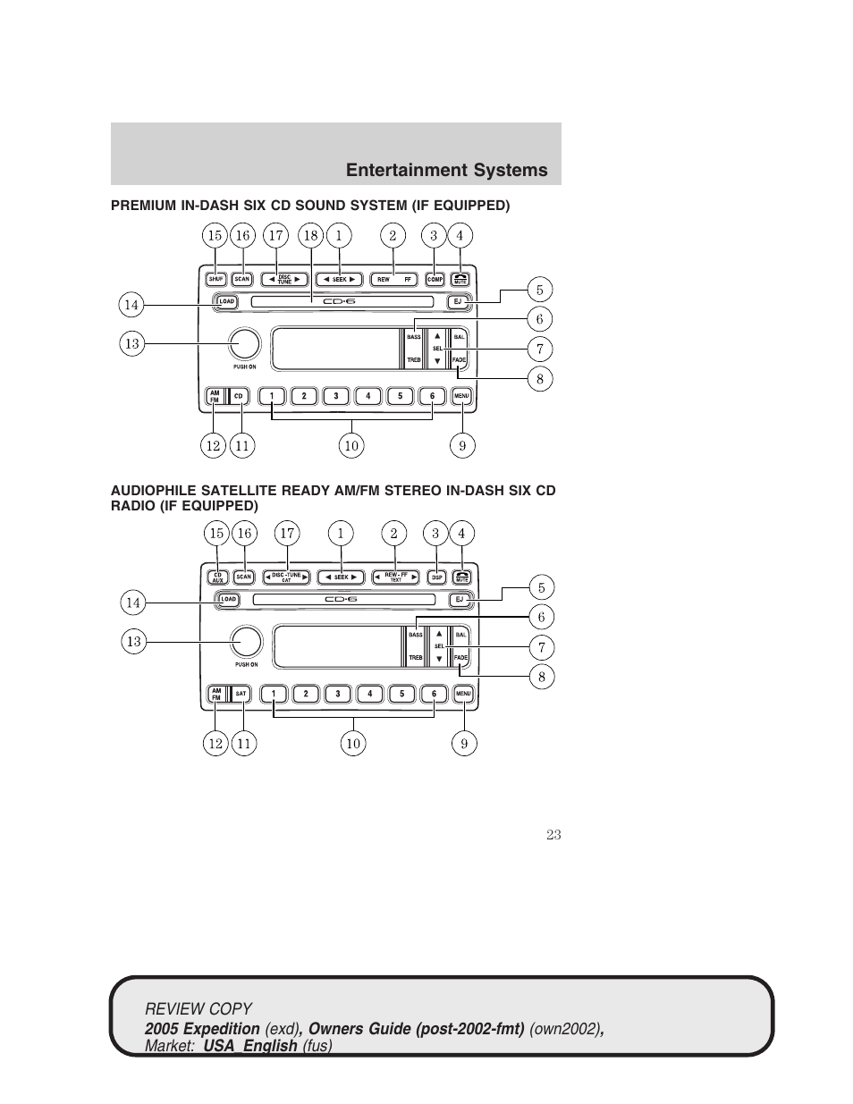 FORD 2005 Expedition v.1 User Manual | Page 23 / 368
