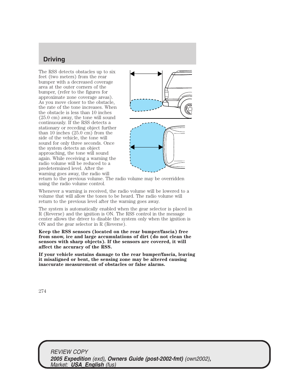 Driving | FORD 2005 Expedition v.1 User Manual | Page 274 / 368