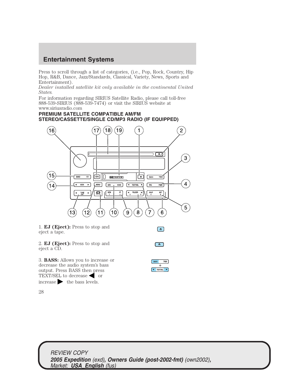 Entertainment systems | FORD 2005 Expedition v.1 User Manual | Page 28 / 368