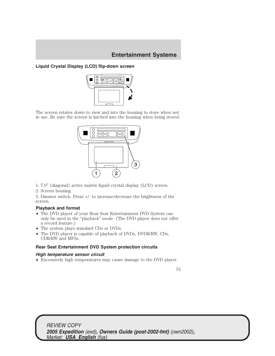 Entertainment systems | FORD 2005 Expedition v.1 User Manual | Page 51 / 368