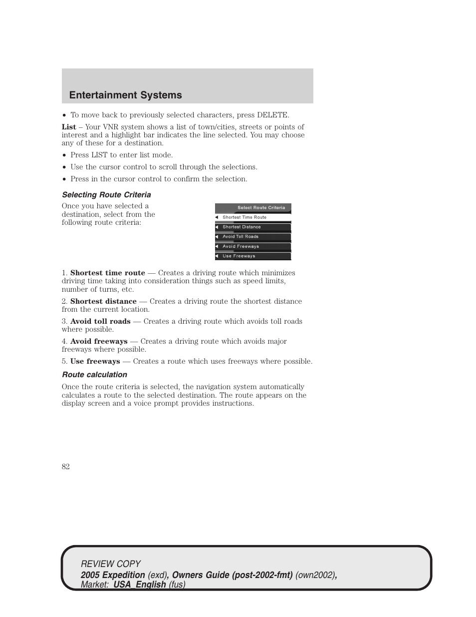 Entertainment systems | FORD 2005 Expedition v.1 User Manual | Page 82 / 368