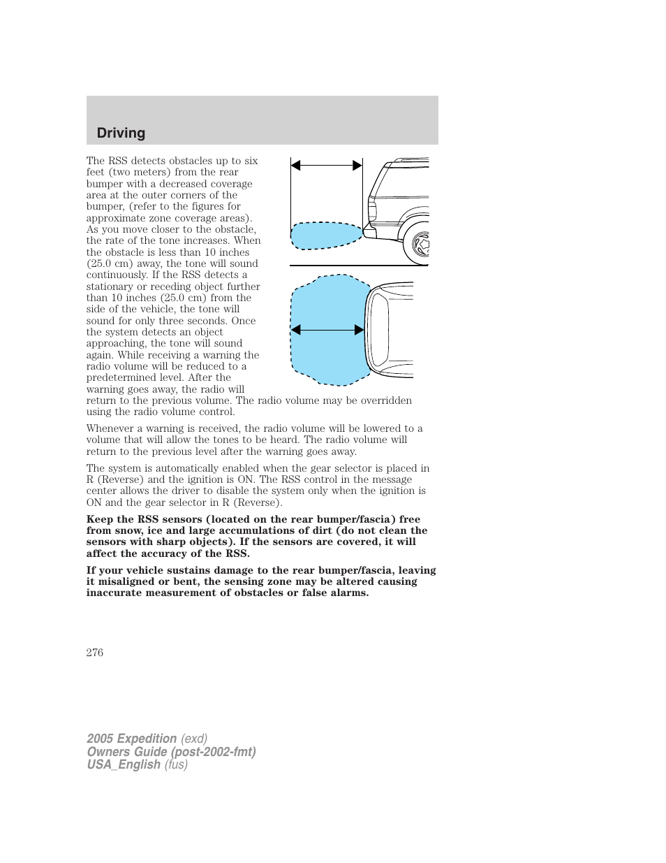 Driving | FORD 2005 Expedition v.2 User Manual | Page 276 / 376