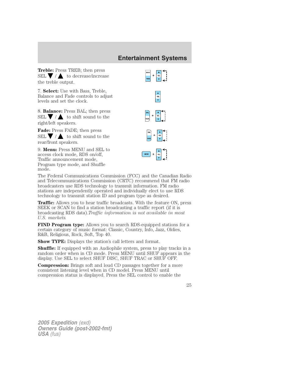Entertainment systems | FORD 2005 Expedition v.3 User Manual | Page 25 / 376
