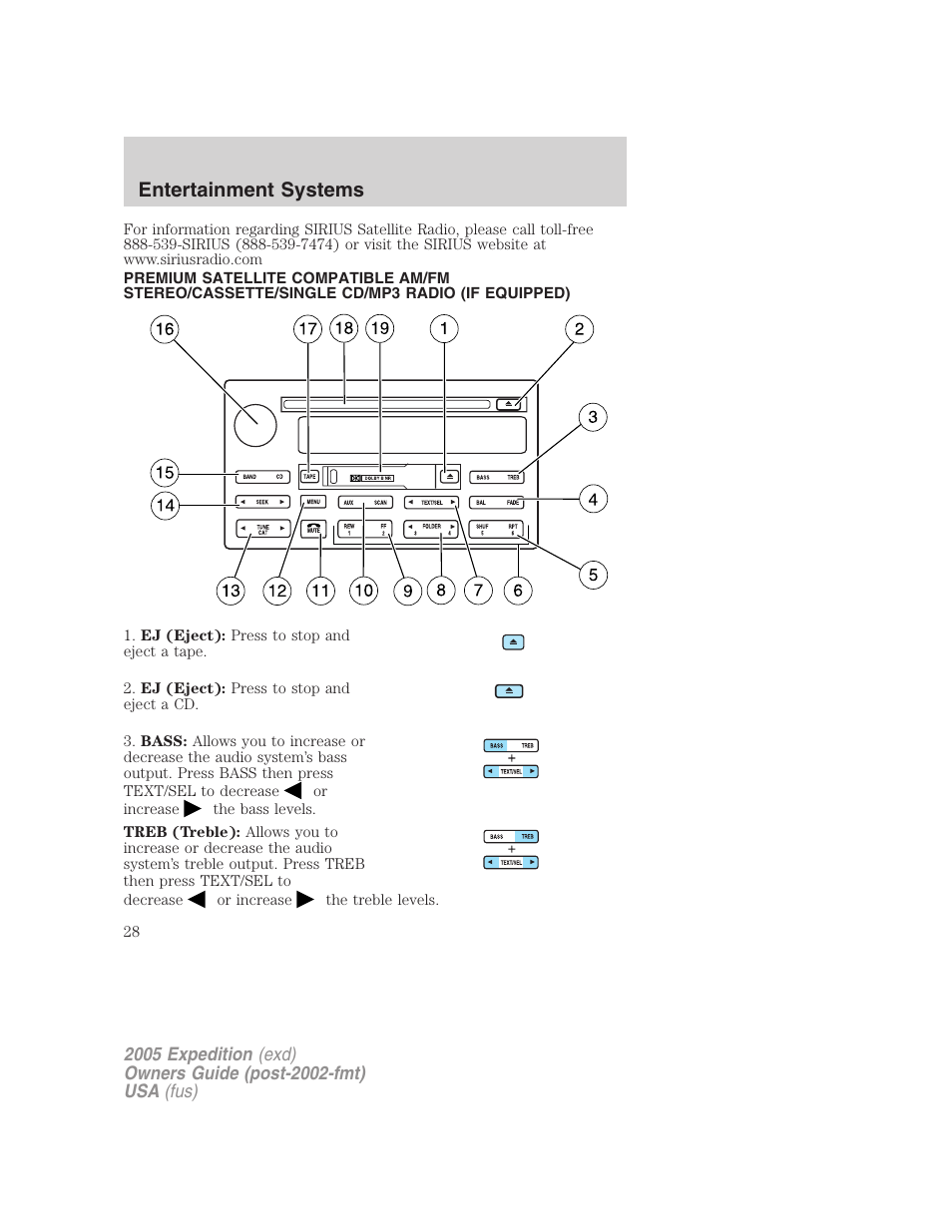 Entertainment systems | FORD 2005 Expedition v.3 User Manual | Page 28 / 376