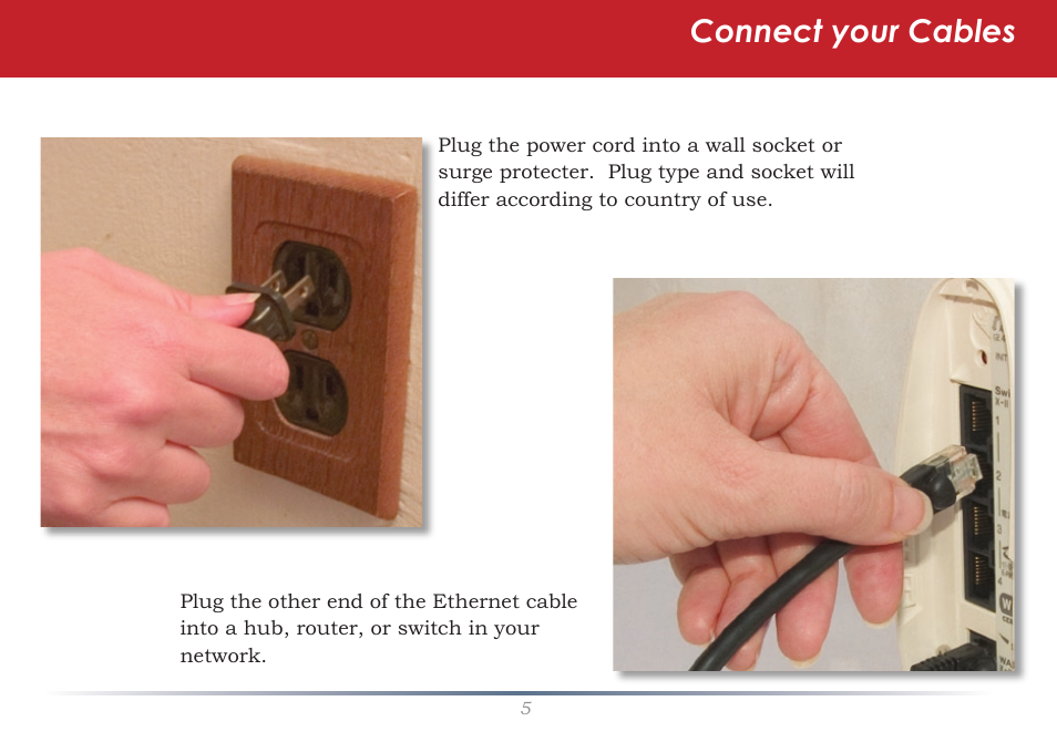 Connect your cables | Buffalo Technology LinkStation Live Shared Network Storage User Manual | Page 5 / 76