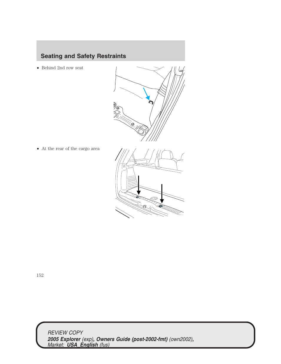 FORD 2005 Explorer v.1 User Manual | Page 152 / 320