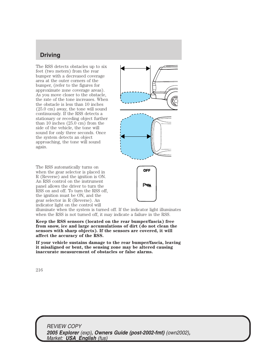 Driving | FORD 2005 Explorer v.1 User Manual | Page 216 / 320
