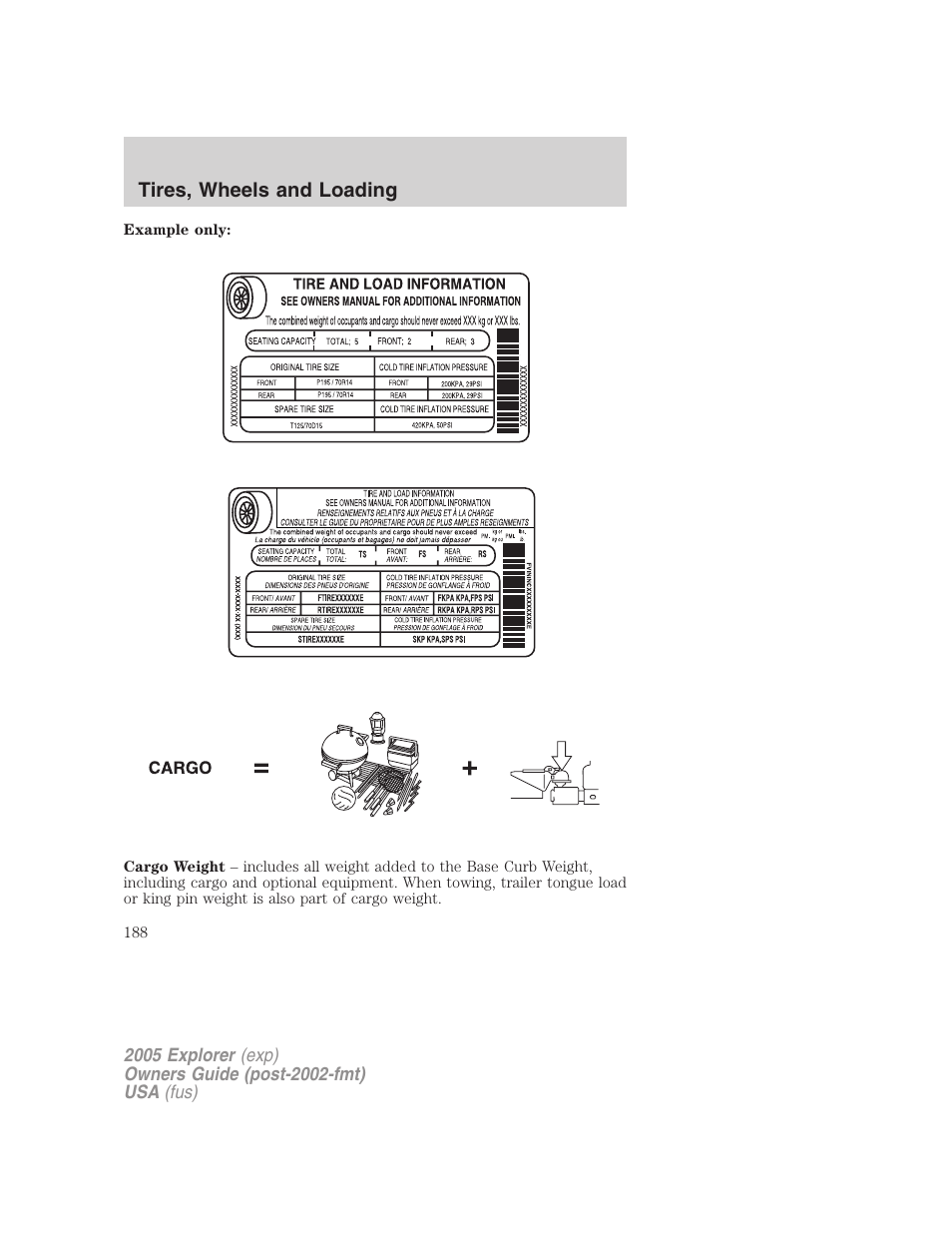 FORD 2005 Explorer v.3 User Manual | Page 188 / 312