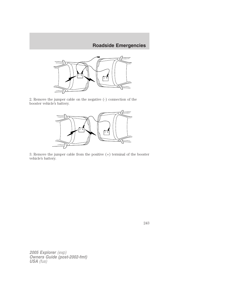 Roadside emergencies | FORD 2005 Explorer v.3 User Manual | Page 243 / 312