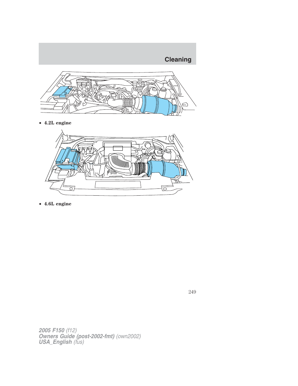 FORD 2005 F-150 v.2 User Manual | Page 249 / 312