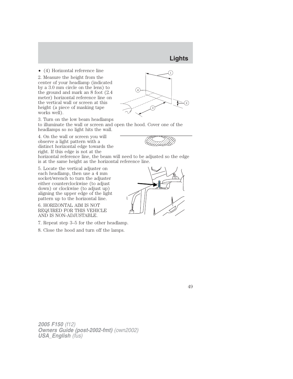 Lights | FORD 2005 F-150 v.2 User Manual | Page 49 / 312