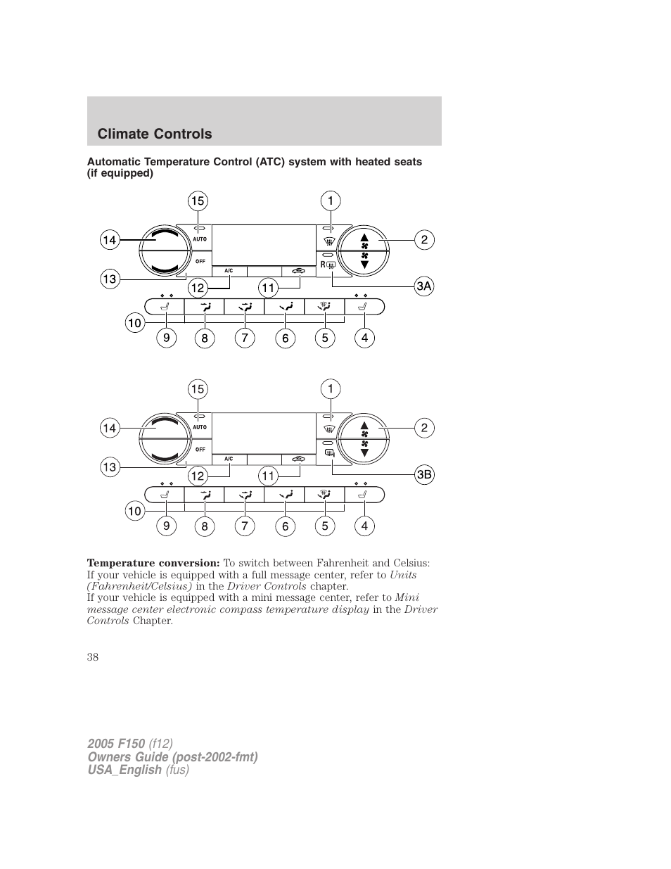 FORD 2005 F-150 v.3 User Manual | Page 38 / 312