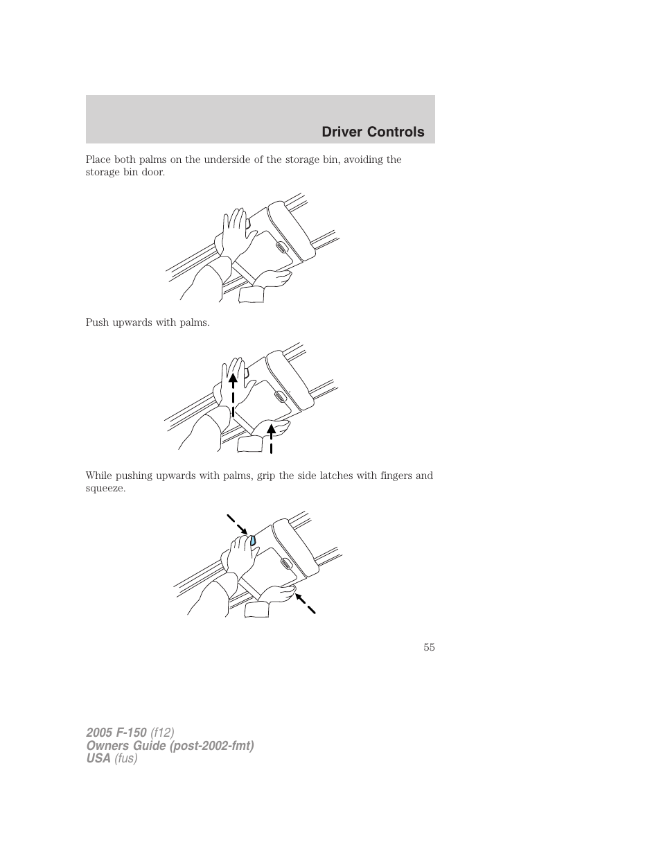 Driver controls | FORD 2005 F-150 v.4 User Manual | Page 55 / 312