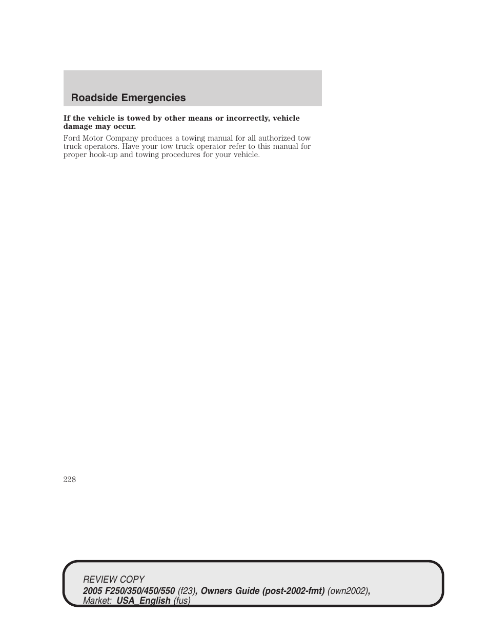 FORD 2005 F-550 v.1 User Manual | Page 228 / 304