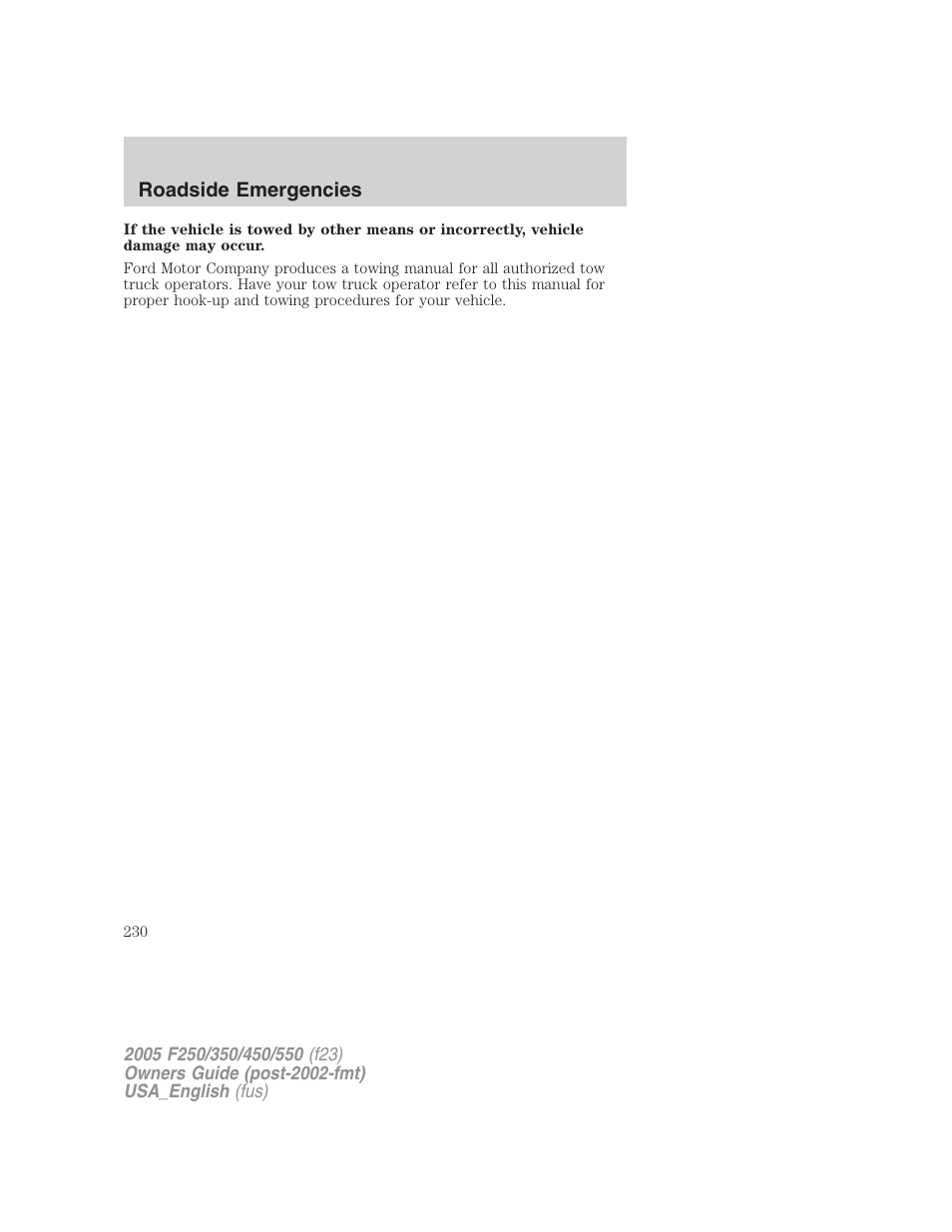 FORD 2005 F-550 v.3 User Manual | Page 230 / 312