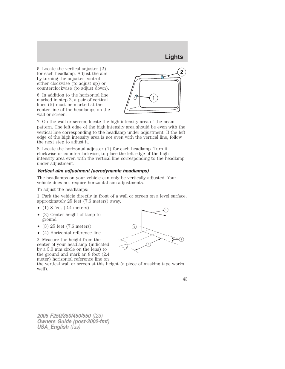 Lights | FORD 2005 F-550 v.3 User Manual | Page 43 / 312