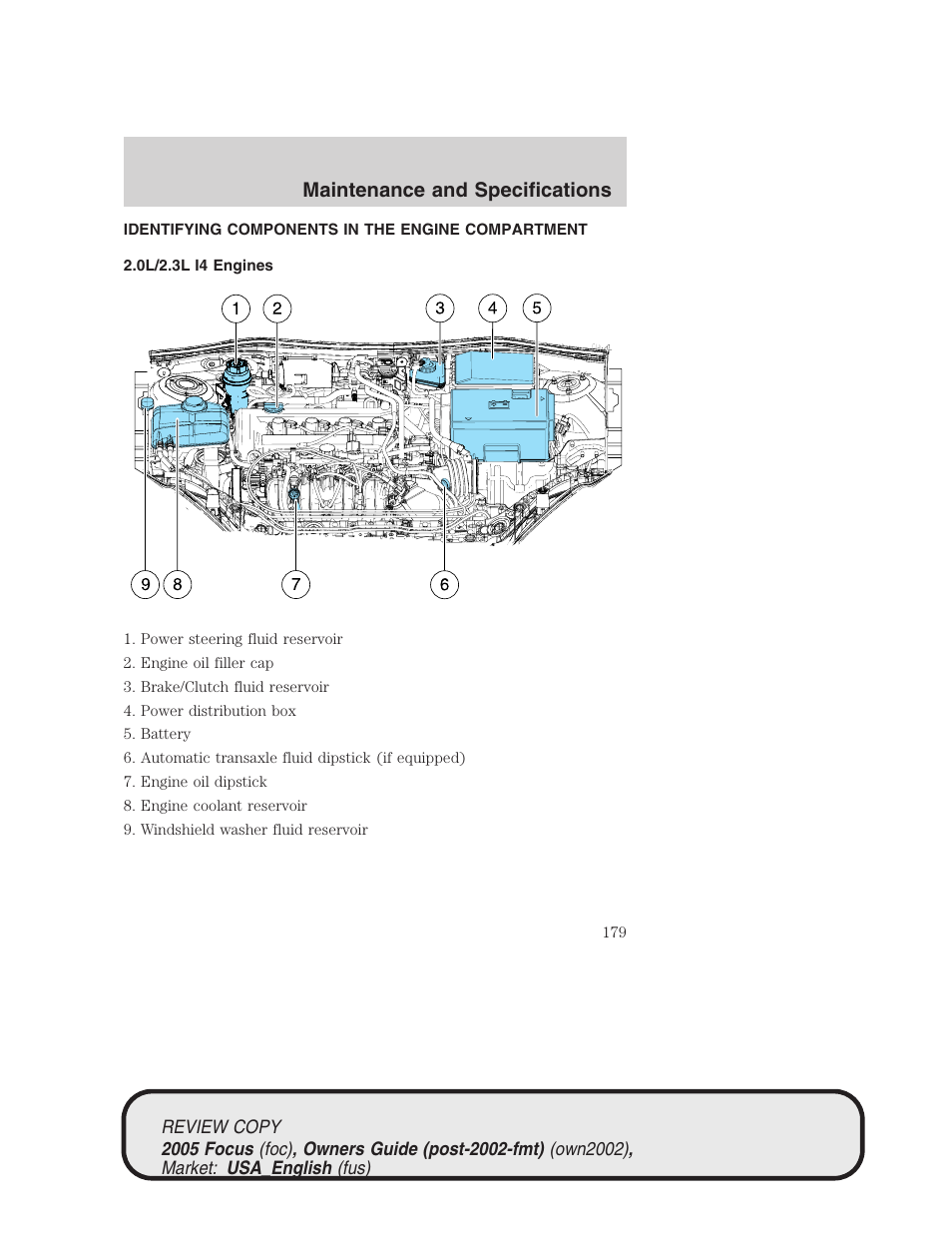 Maintenance and specifications | FORD 2005 Focus v.2 User Manual | Page 179 / 224