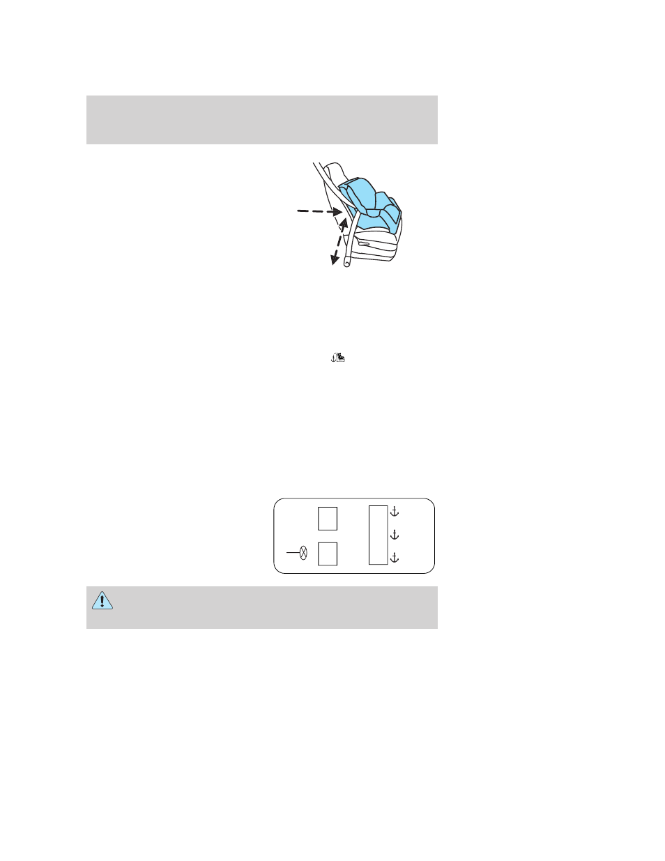 Attaching child safety seats with tether straps, Seating and safety restraints | FORD 2005 Focus v.4 User Manual | Page 100 / 224