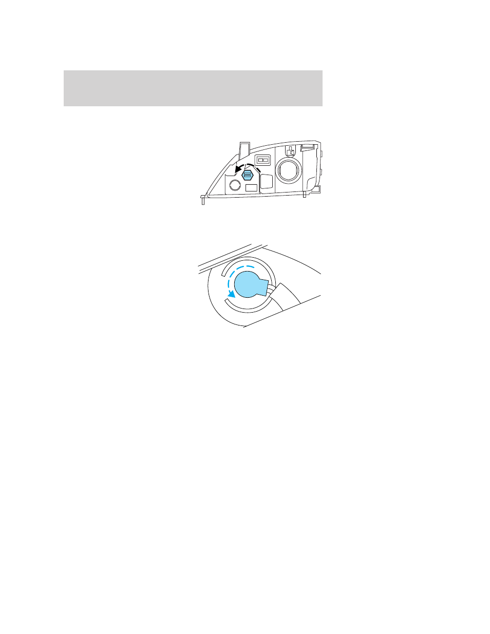 Replacing front parking lamp/turn signal bulbs, Lights | FORD 2005 Focus v.4 User Manual | Page 35 / 224