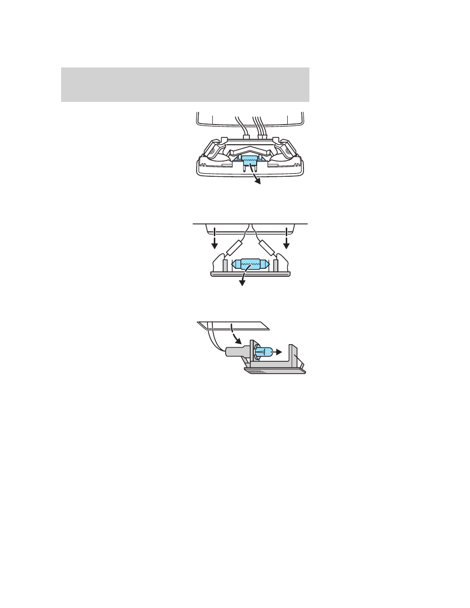 Replacing license plate lamp bulbs, Replacing the luggage compartment lamp, Lights | FORD 2005 Focus v.4 User Manual | Page 38 / 224