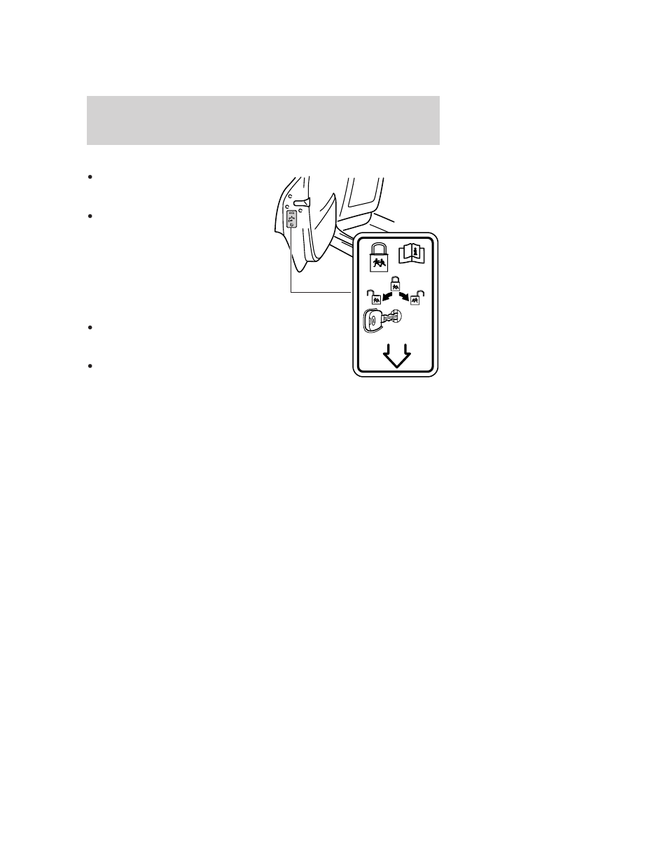 Childproof door locks (if equipped), Interior luggage compartment release (if equipped), Locks and security | FORD 2005 Focus v.4 User Manual | Page 55 / 224