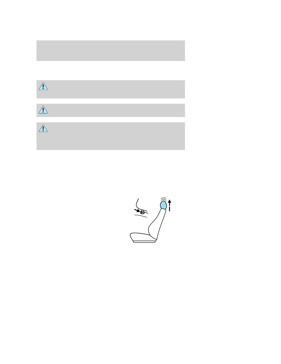 Seating and safety restraints, Seating, Adjustable head restraints (if equipped) | FORD 2005 Focus v.4 User Manual | Page 64 / 224