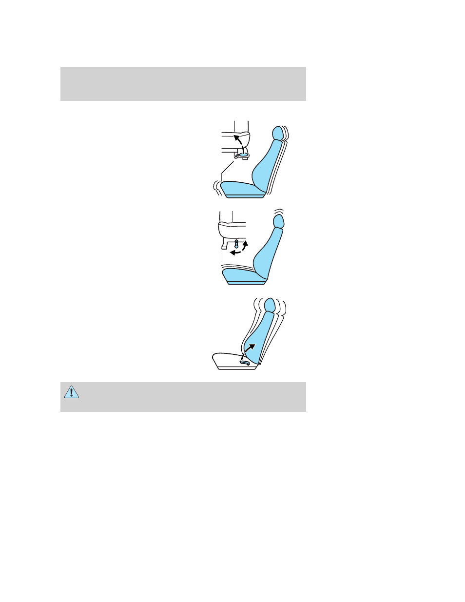 Adjusting the front manual seat, Heated seats (if equipped), Seating and safety restraints | FORD 2005 Focus v.4 User Manual | Page 65 / 224