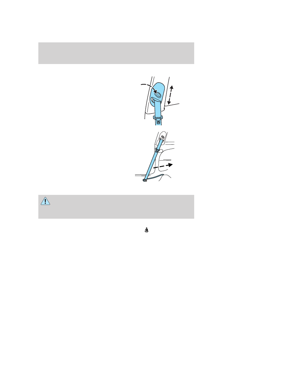 Front safety belt height adjustment, Safety belt warning light and indicator chime, Seating and safety restraints | FORD 2005 Focus v.4 User Manual | Page 77 / 224