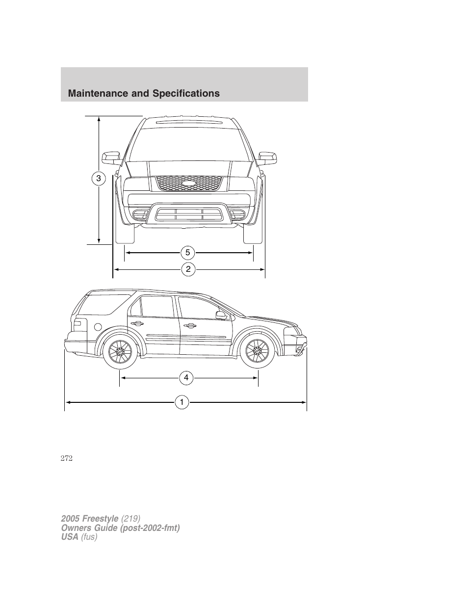 FORD 2005 Freestyle v.3 User Manual | Page 272 / 288