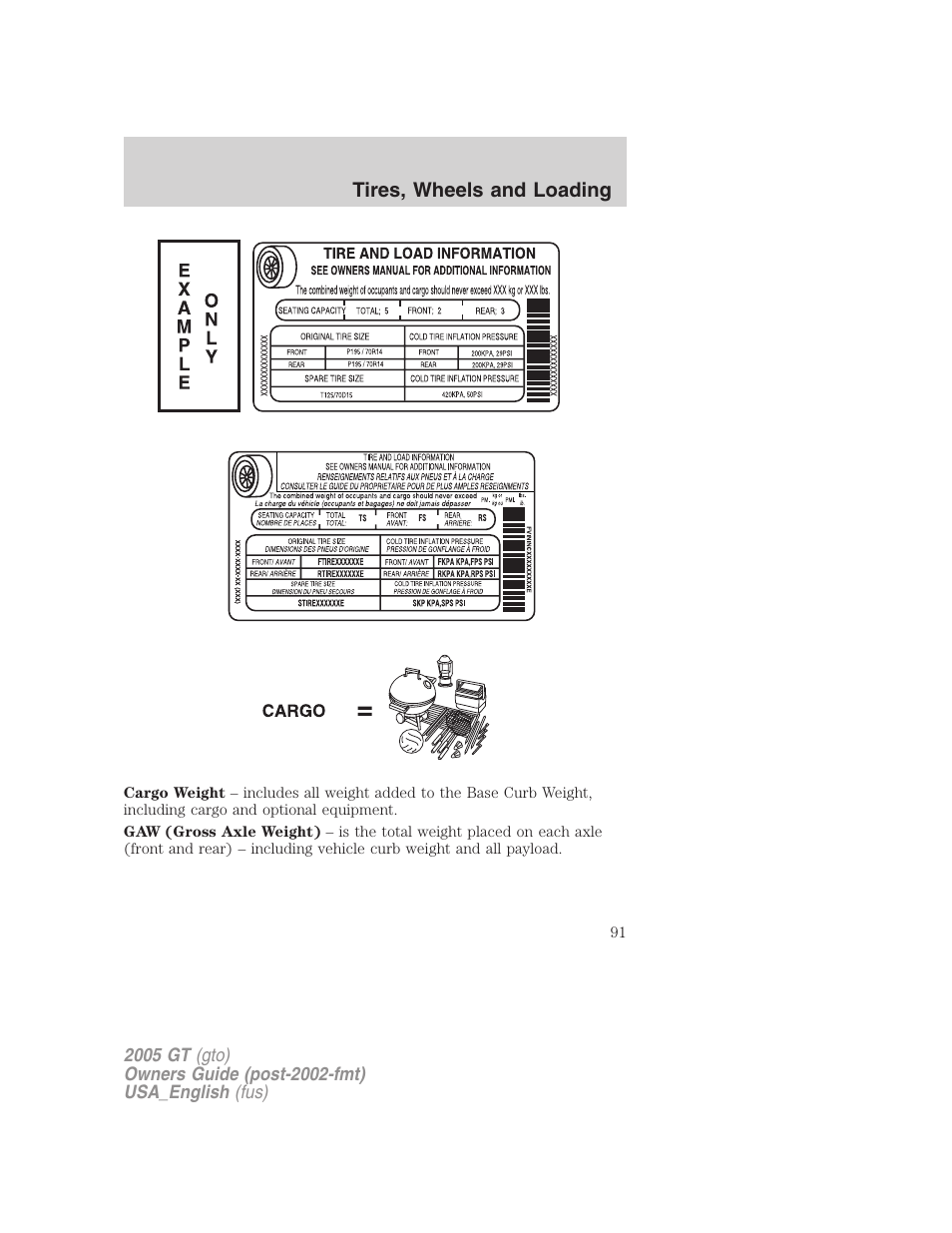 FORD 2005 GT User Manual | Page 91 / 200