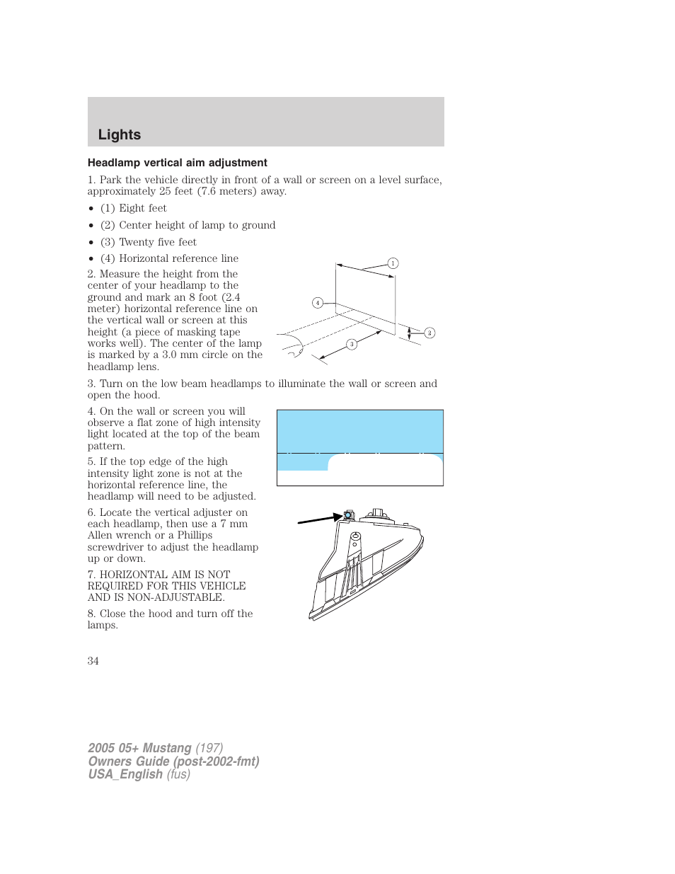 Lights | FORD 2005 Mustang v.1 User Manual | Page 34 / 240
