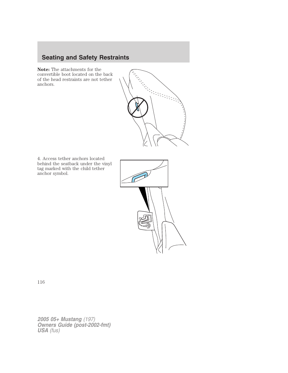 FORD 2005 Mustang v.2 User Manual | Page 116 / 248