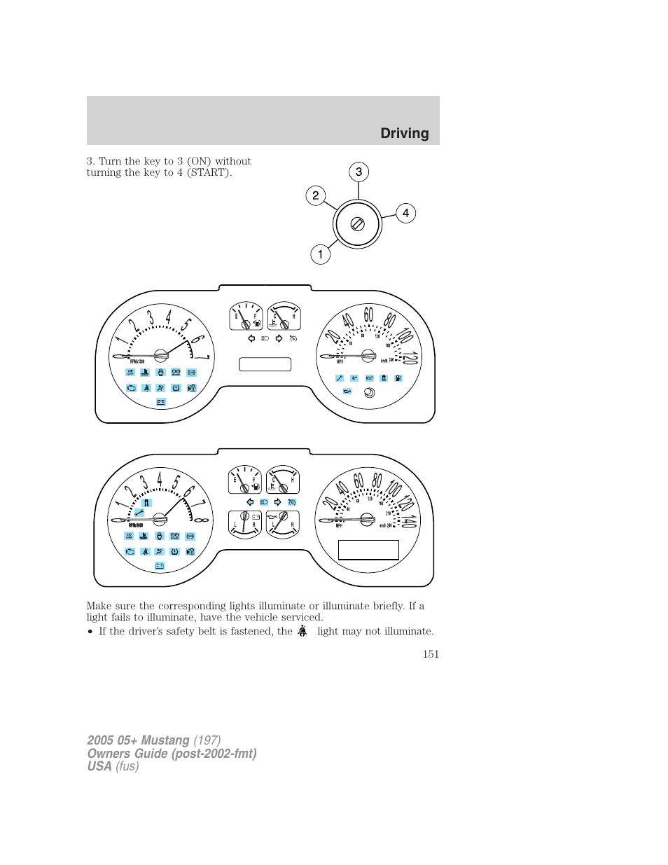 Driving | FORD 2005 Mustang v.2 User Manual | Page 151 / 248