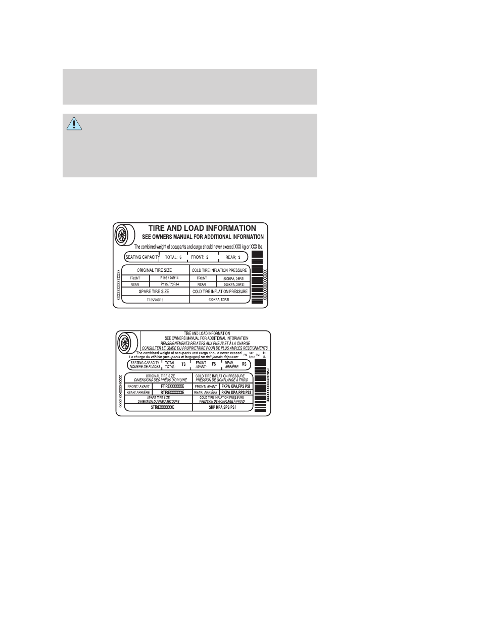 Tires, wheels and loading | FORD 2005 Mustang v.3 User Manual | Page 140 / 248